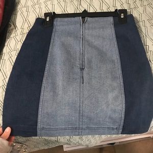 Free People two-tone skirt